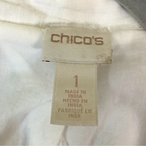 Chico’s Embellished Linen Jacket - Picture 13 of 15